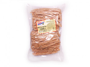 Гренки черные со вкусом красной икры: Треска соломка