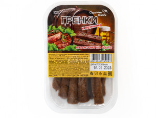 Сурские гренки Камчатский краб (100 гр): Сурские гренки Телятина на гриле (100 гр)