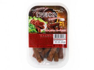 Арахис в глазури: Сурские гренки Баварские колбаски (100 гр)