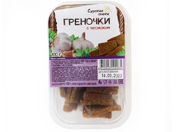 Сурские гренки с Чесноком (100 гр) в Рубцовске