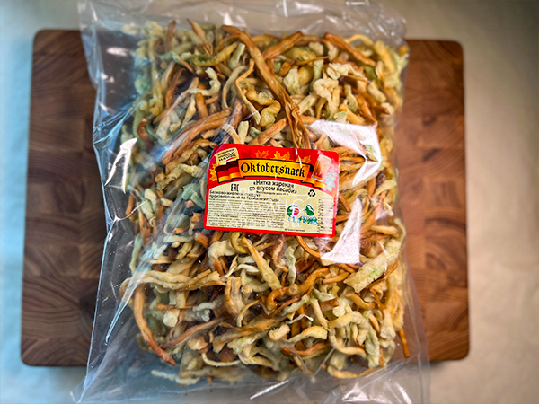 Нитка ЖАРЕНАЯ "Васаби" Oktobersnack 1 кг (сырный продукт) в Рубцовске