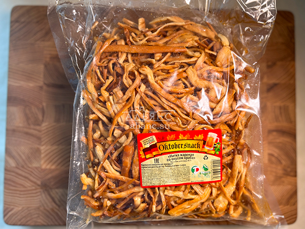Нитка ЖАРЕНАЯ "Краб" Oktobtersnak 1 кг (сырный продукт) в Рубцовске
