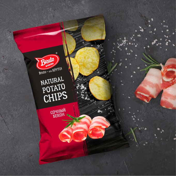 Картофель «Бруто» со вкусом бекона 130 гр. в Рубцовске
