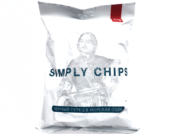 Картофельные чипсы "Simple chips" Морская соль и черный перец 80 гр. в Рубцовске